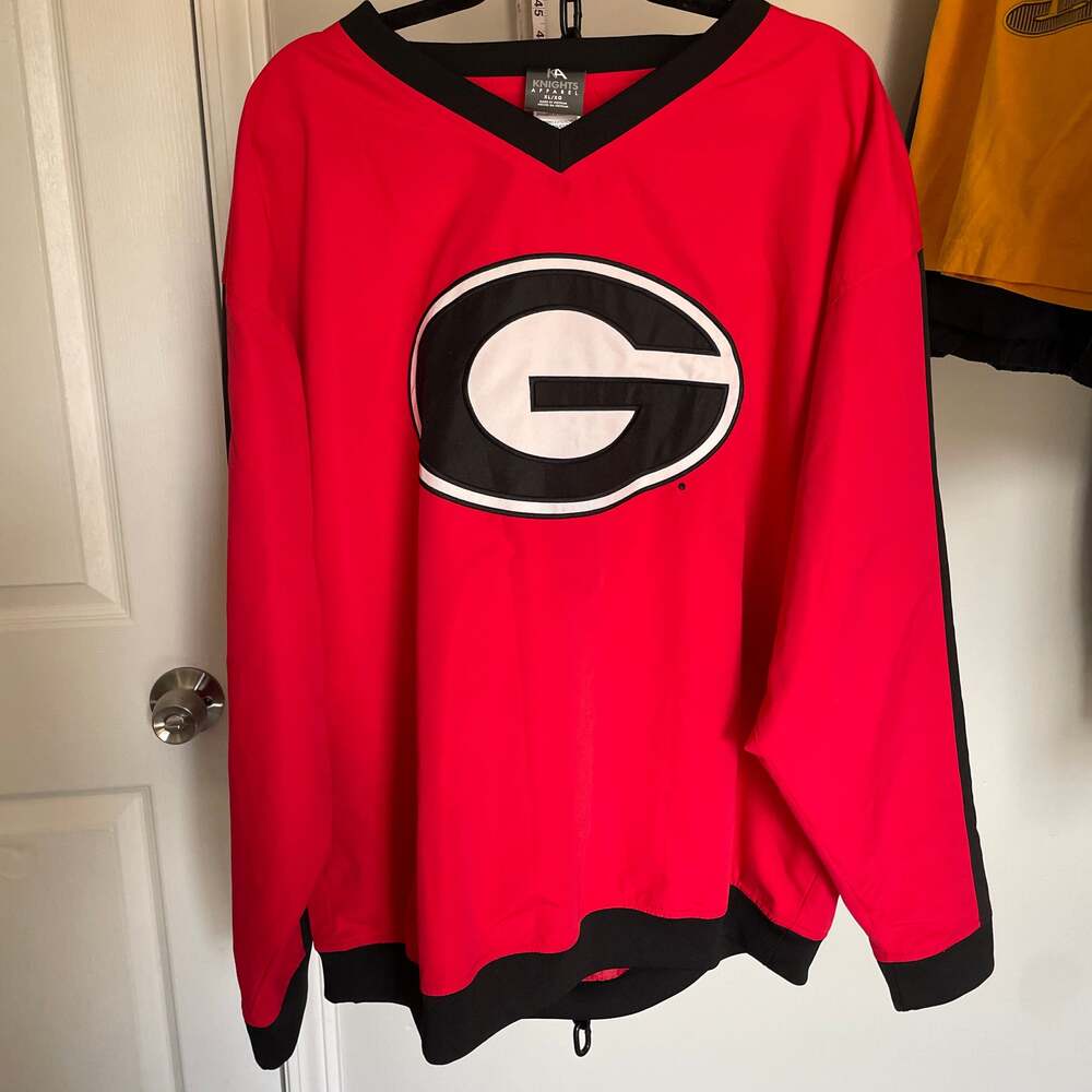 Georgia Bulldogs Knights Apparel Windbreaker Jacket XL